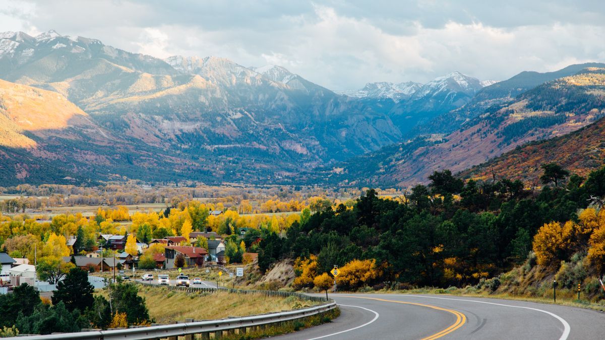 Entering Ridgway Colorado from Dallas Divide